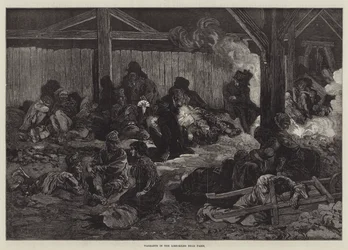 Vagabunden in den Kalköfen bei Paris